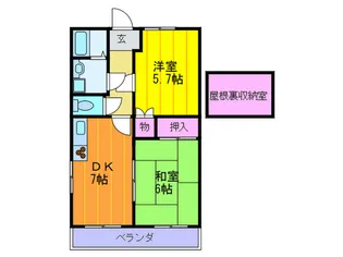 ベルコリ-ヌ杉本【2階】の間取り