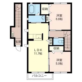 ファミール【2階】の間取り