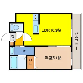 アルファレジデンス末広【2階】の間取り