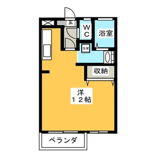 Parumira オメガ II【3階】の間取り