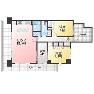 アンビックス町田フラックスステージ【10階】の間取り
