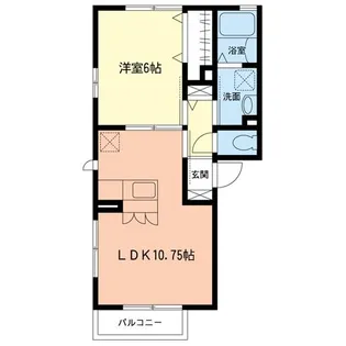 サンフローラ鵠沼【2階】の間取り