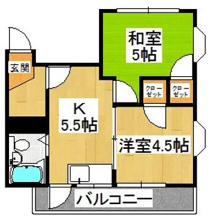 ノースヒルズ【3階】の間取り
