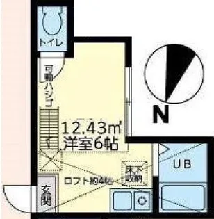 ユナイト衣笠ルッティー【1階】の間取り