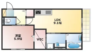 アンルクール【3階】の間取り