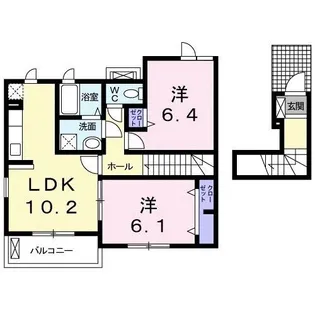 ベルクII【2階】の間取り