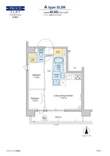 プラウドフラット西蒲田【3階】の間取り