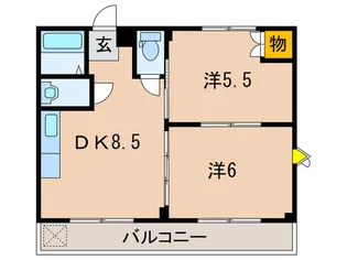 奥野マンション【3階】の間取り
