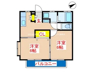 敏ハイムIII【2階】の間取り