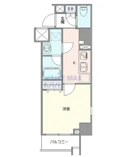 ラグディア北新宿【3階】の間取り