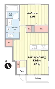 リワード阿佐ヶ谷【1階】の間取り