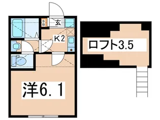 ラフィーナー菊名 B【1階】の間取り