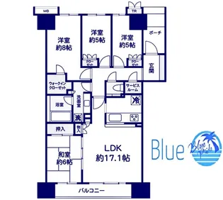 ガーデンアソシエーI【3階】の間取り