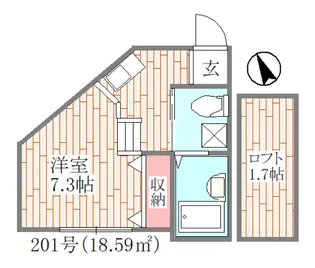 スライヴ【2階】の間取り