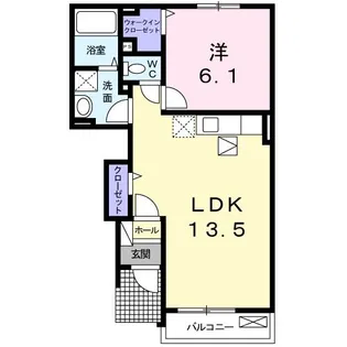 セイバリーヒル【1階】の間取り