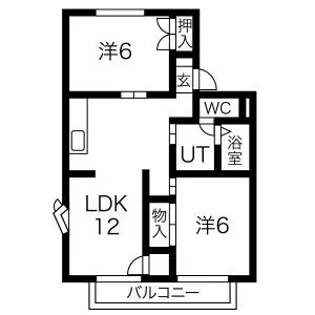 アーバンライフ羽島【1階】の間取り