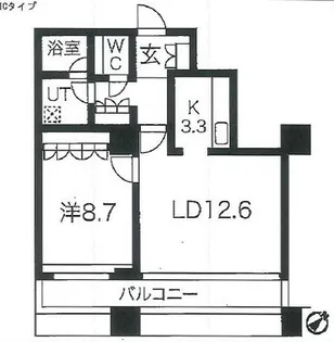 グランパークハイツ【3階】の間取り