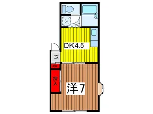 アサヌマハイツ【1階】の間取り