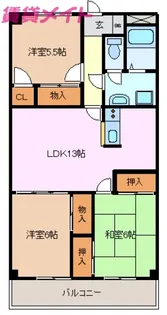 フレシール【2階】の間取り
