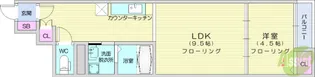フェリーズ南仙台【1階】の間取り