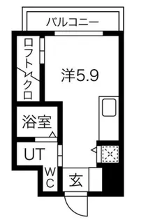 コーラルポワント難波WEST【8階】の間取り