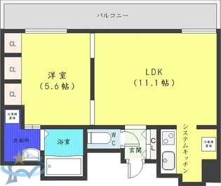 ラフィネタワー札幌南3条【20階】の間取り