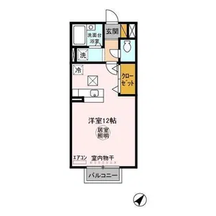 ラグーナフォンテーヌ【1階】の間取り