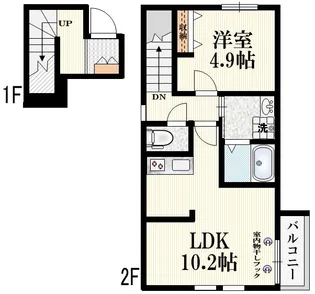 maison clavier【2階】の間取り