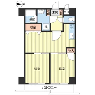 ライオンズマンション太子堂【10階】の間取り