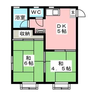 白百合ハウス【2階】の間取り