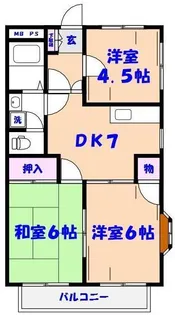 ラーヂ末広【1階】の間取り