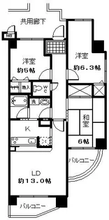 今福グリーンマンション【13階】の間取り