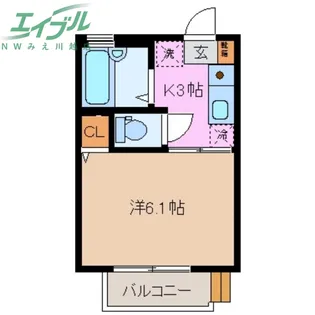 コーポ八幡【2階】の間取り