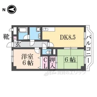 パルティグ【3階】の間取り