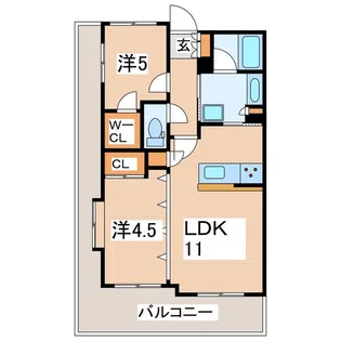サンヴァーリオ菜根【4階】の間取り