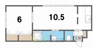 グレース・ティア菊水【3階】の間取り