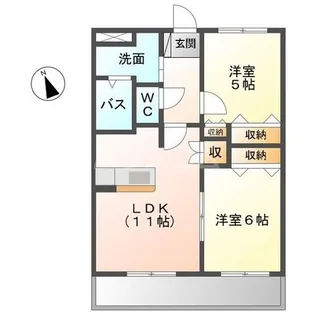 アメニティーコーポM【2階】の間取り
