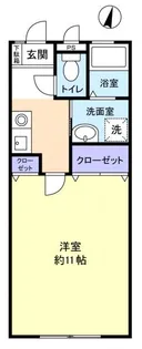 キャッスルマキユーカリが丘【1階】の間取り