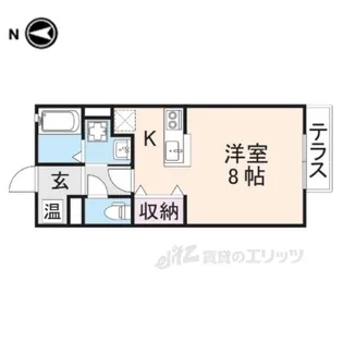 クレールコート・ツルギ【1階】の間取り