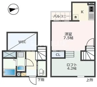 ADC熊本駅南フルール【2階】の間取り
