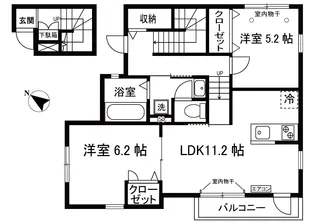 リブラA棟【2階】の間取り