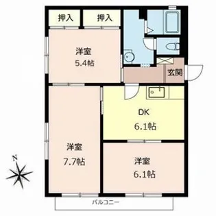 マーチハイツ【2階】の間取り