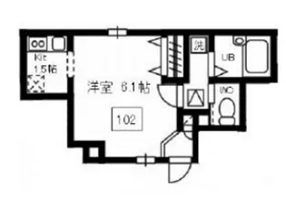 ジェネシス門前仲町【1階】の間取り
