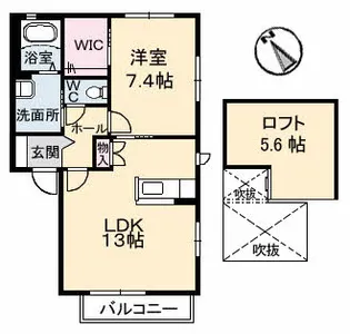 シャルム西野【2階】の間取り