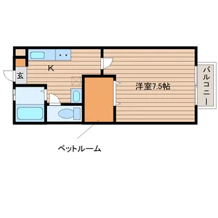 ヴィラ・プレザント【2階】の間取り