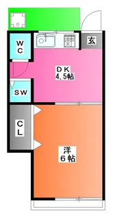 コーポ豊田【1階】の間取り