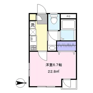 エクストゥディオ桜上水【2階】の間取り