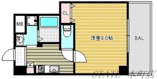 ラ・フォンテ松屋町【5階】の間取り