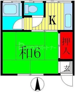 堀切コーポ【1階】の間取り