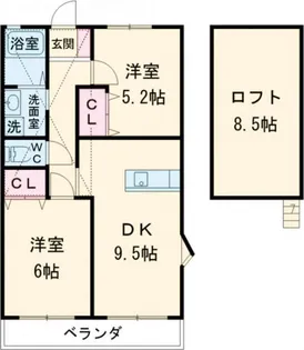 Ahima Grande 六座【1階】の間取り
